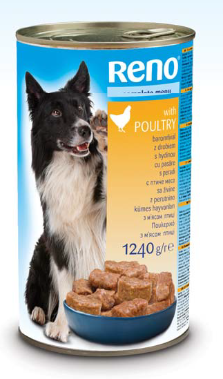 RENO Dog CHUNK POULTRY (курица) 1240 гр