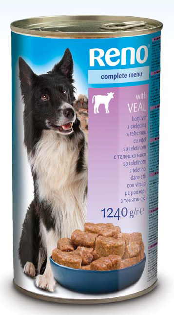 RENO Dog CHUNK Vital (Vițel) 1240 g