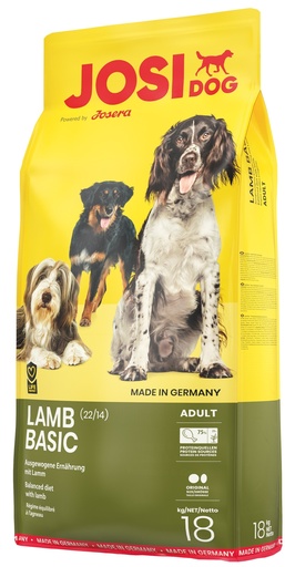 JosiDog Lamb Basic 18kg  Miel