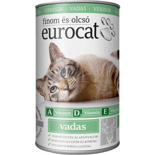 EuroCat консервы для кошек  415 гр оленина