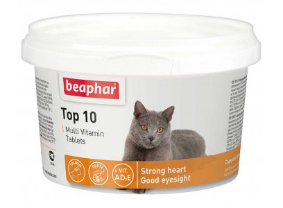 Beaphar Витамины д/кошек TOP-10 180шт.